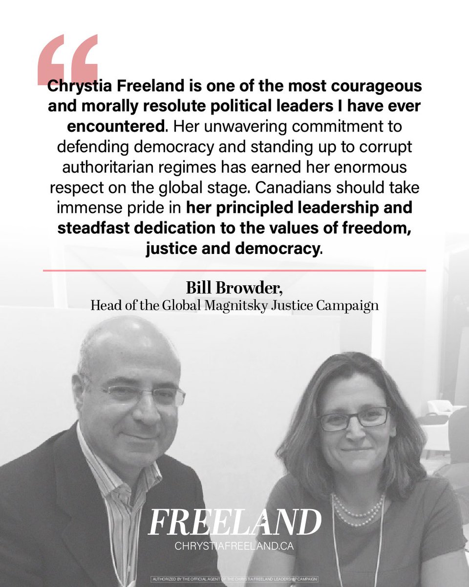 Chrystia Freeland tweet media