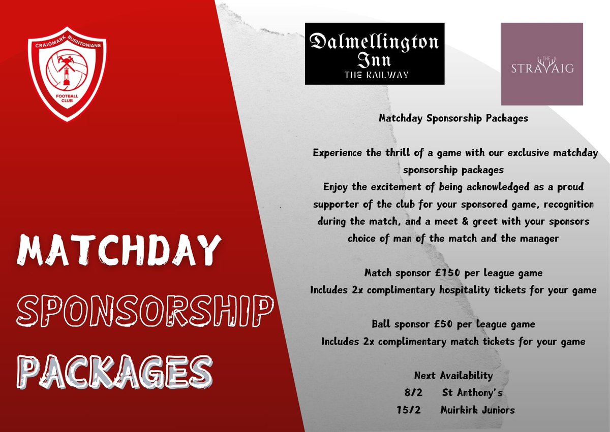 Craigmark Burntonians JFC 1929 Official tweet media