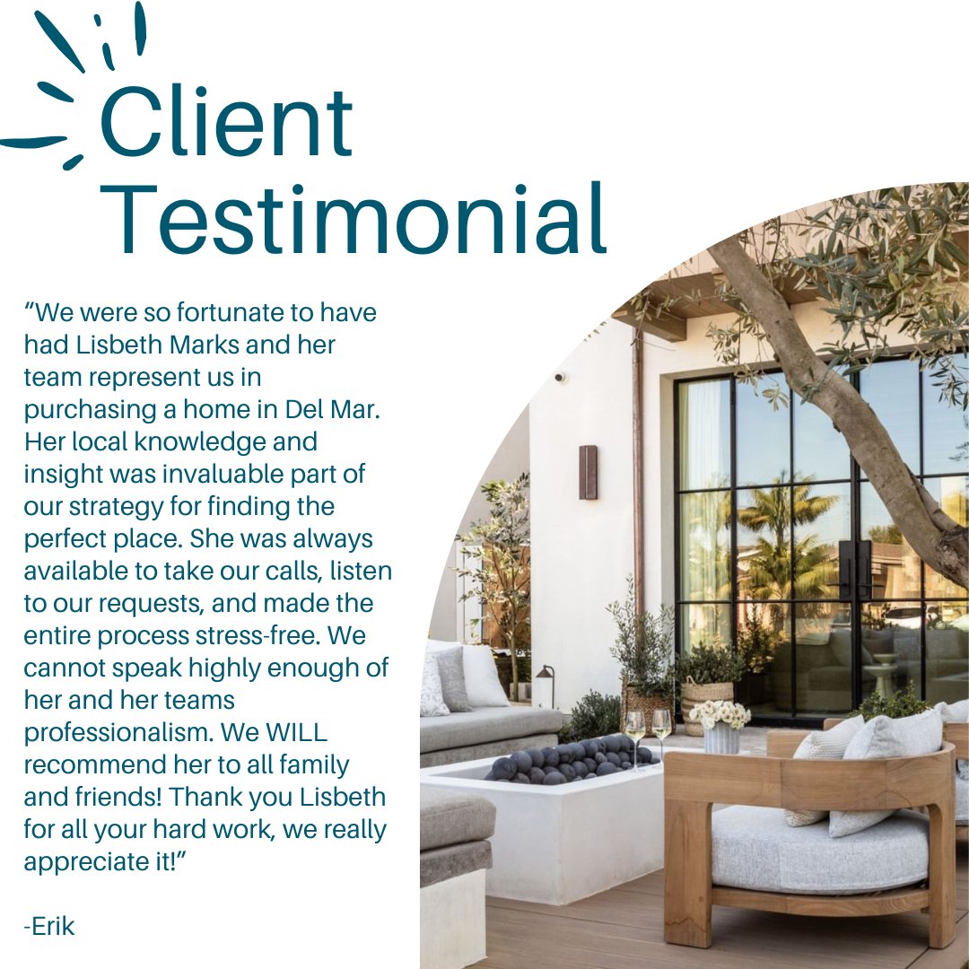LisbethMarks's tweet photo. Grateful for kind words from amazing clients like Erik! 🙌 Your trust and support mean the world. Thank you for sharing your experience — it was a pleasure working with you! ✨

📞 (619) 417-6228  
🌐 https://t.co/nDH6pzltKV https://t.co/RN0d3gdorm
