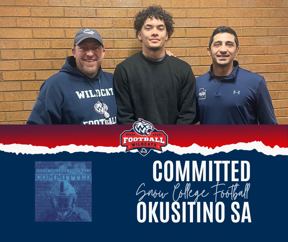 🎉 Congrats to Okusitino Sa (#64 DE/OT) on committing to play football at Snow College! 💪 Your talent and hard work have earned this next-level opportunity. We’re so proud of you and can’t wait to see you shine as a Badger! 🐾 #WildcatsPride #GoBadgers #GoWildcats