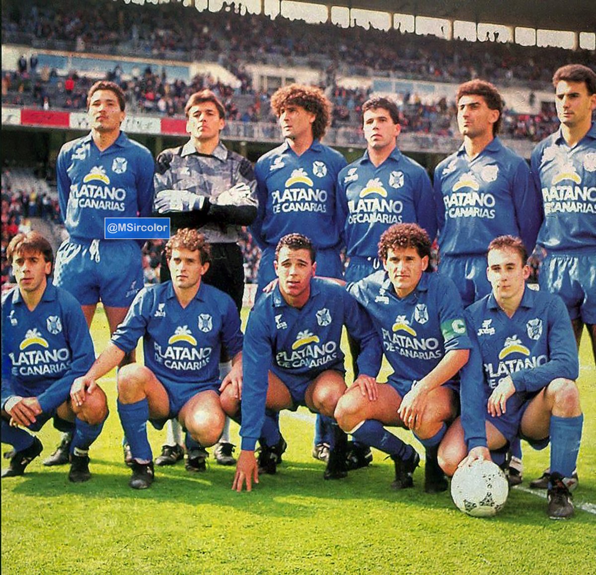 MSircolor's tweet photo. Foto póster del @CDTOficial en el #Bernabéu 25-3-1990 @realmadrid 5 #CDTenerife 2 #RommelFrenández #Zeoli #ManoloHierro #IsidroGarcía #LuisDelgado #EduardoRamos;;#Felipe #Revert #QuiqueMedina #Toño y #ChapiFerrer https://t.co/I4YcjRzKS9