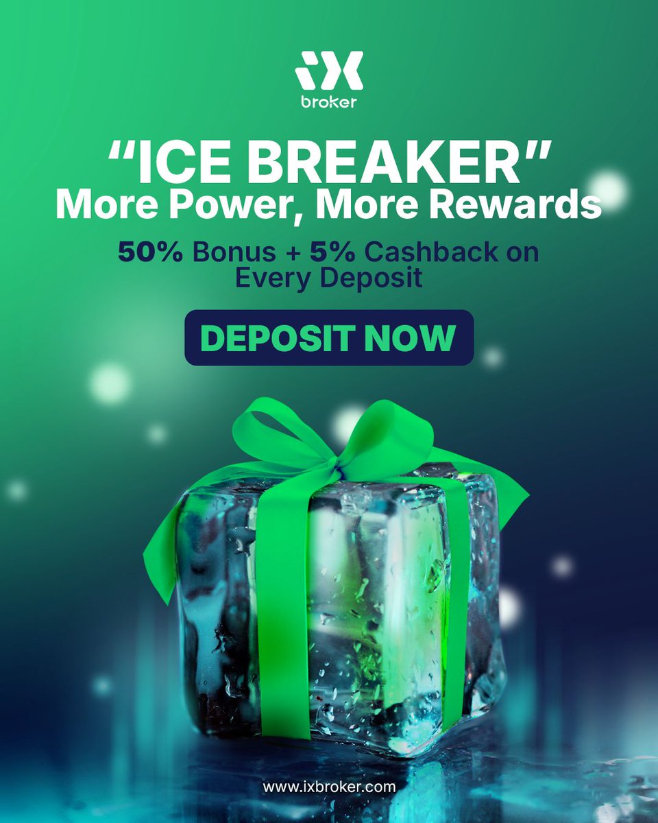 🔥 Ready to boost your trading power?
❄️ Join the ICe Breaker Promo now:
💰 50% Bonus on every deposit!
💸 5% Cashback on top!
🏆 Win up to 50% Cashback for deposits over $1,000!

⏳ Offer ends Jan 31 –Don’t miss out!
👉 buff.ly/3ElowIC 

#Cashback #ForexTrading #IXBroker