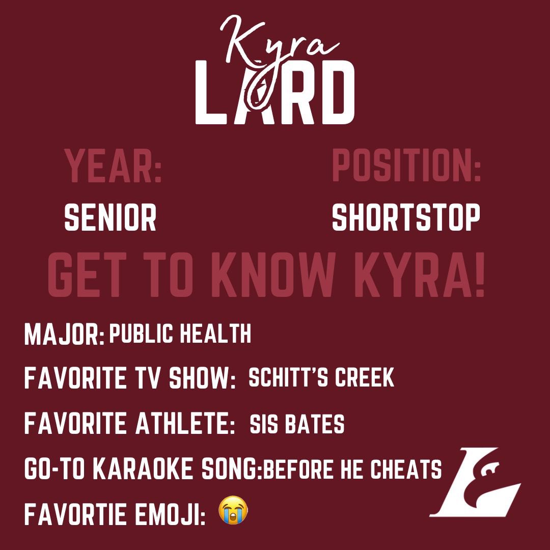 UWLSOFTBALL's tweet photo. 🚨20 DAYS UNTIL GAME DAY🚨
Get to know Kyra Lard!!!
#asaneagle🦅 #takeflight #eaglesrake #20days https://t.co/iVhwW9YqhA