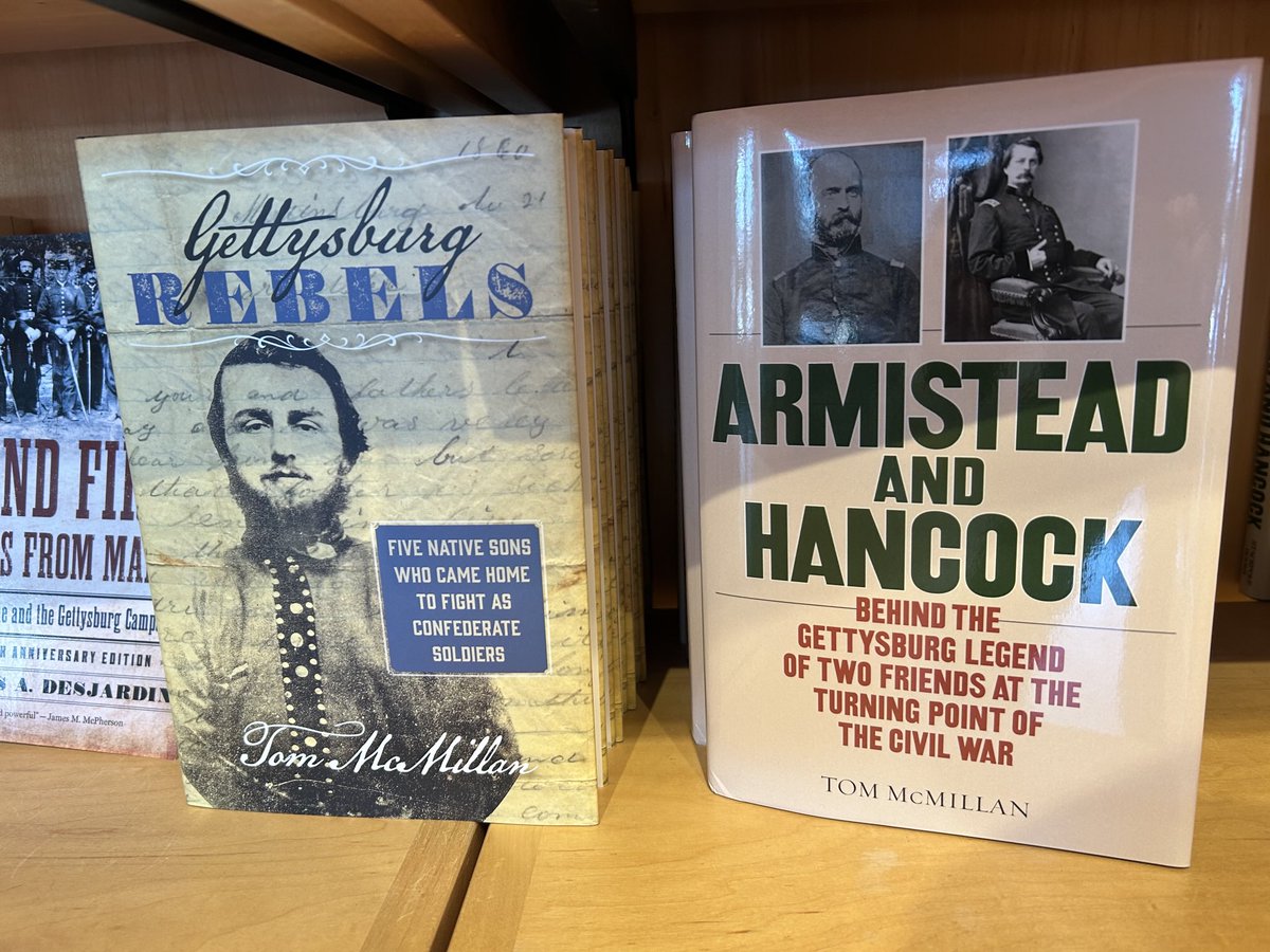 Visiting my books again at the Gettysburg Visitors Center (Winter Lecture Series is today)