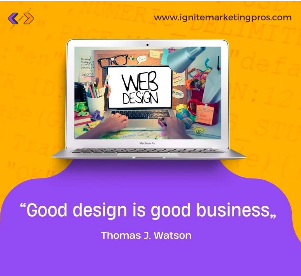 ignitemktgpros's tweet photo. As web designers, We’ve seen it all — the good, the bad, and the downright confusing websites that chase potential customers away. 

But guess what? A website isn’t just a digital brochure; it’s your best salesperson working 24/7 https://t.co/1GI8r5Y2ha