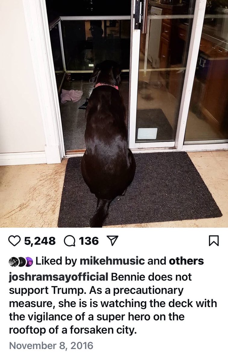 "The band's never talked about politics before..."