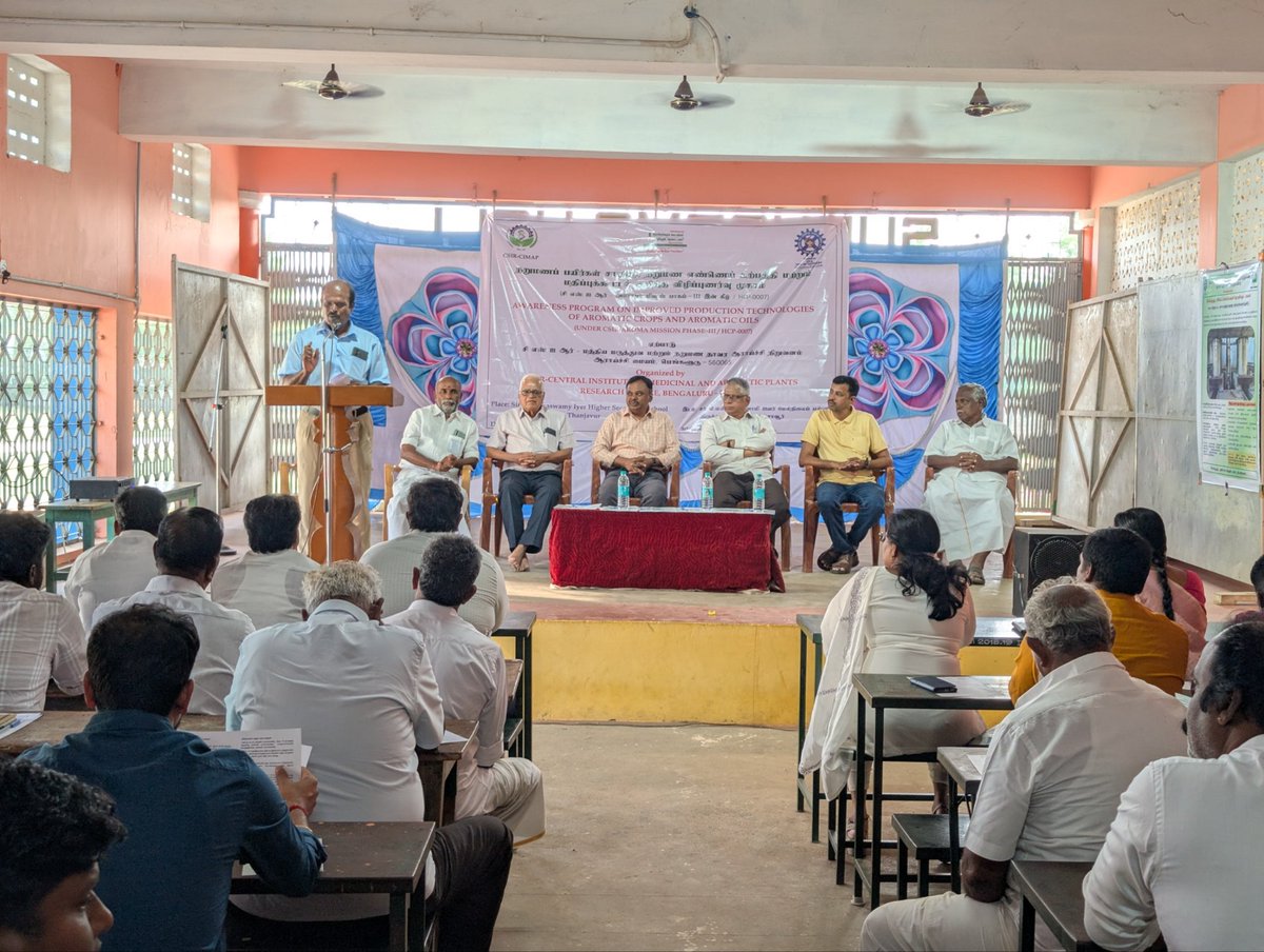 Sundaresan Velusamy (@resanvs) on Twitter photo The 76th Republic Day was celebrated in a unique way on 26 Jan. 2025, by conducting program on Cultivation, value addition of Aroma crops and production of Aroma oil <a href="/CsirAroma/">CSIR Aroma Mission</a> by <a href="/CSIRCIMAP/">CSIR-CIMAP</a> at Thirukkattupalli, Tamil Nadu <a href="/PrabodhTrivedi/">Prabodh Trivedi</a> <a href="/CSIR_IND/">CSIR, India</a> <a href="/DrNKalaiselvi/">N Kalaiselvi</a> <a href="/alokkalra16/">Alok</a> The 76th Republic Day was celebrated in a unique way on 26 Jan. 2025, by conducting program on Cultivation, value addition of Aroma crops and production of Aroma oil <a href="/CsirAroma/">CSIR Aroma Mission</a> by <a href="/CSIRCIMAP/">CSIR-CIMAP</a> at Thirukkattupalli, Tamil Nadu <a href="/PrabodhTrivedi/">Prabodh Trivedi</a> <a href="/CSIR_IND/">CSIR, India</a> <a href="/DrNKalaiselvi/">N Kalaiselvi</a> <a href="/alokkalra16/">Alok</a>