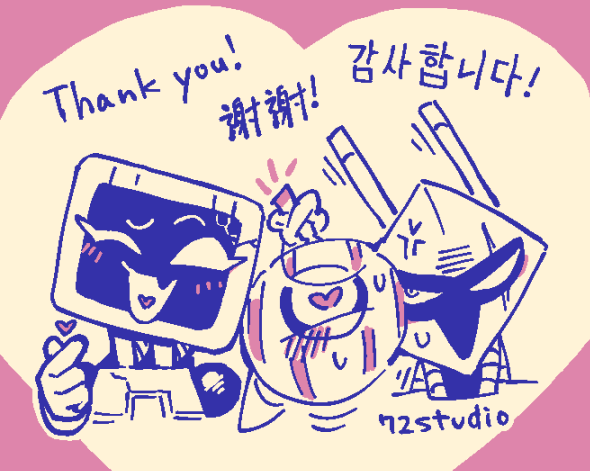 72studio_'s tweet image. I&apos;m so happy to receive fan art from overseas recently! It really motivates me in my game development! TY!

最近也收到了来自海外的同人作品！这让我在游戏制作上更加有动力！谢谢！

최근 해외에서 온 팬아트도 받았어요! 게임 제작에 큰 힘이 돼요! 감사합니다!
#BatteryNote