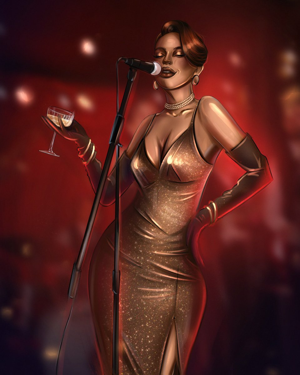 alyaart_'s tweet photo. GN and🎙️NEW DROP🎙️
on @objktcom
ART #speakeasy for contest @TheeCryptoDaddy #NFTCC
L O V E ♥️🍸💫
“She embodied jazz itself, her golden dress and soulful voice filling the air with emotion and charm”
♥️ 1/1
🎙️ 75 XTZ
🖇️👇🏻 https://t.co/BG2vvoSJMa