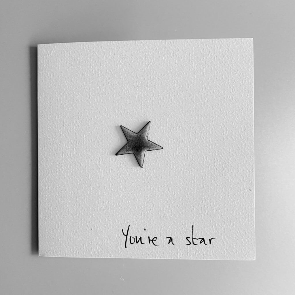 MaisyPlum2's tweet photo. You're A Star Greetings Card https://t.co/tuIA8WRBGq #MHHSBD #HandmadeHour ##UKCraftersHour #EnamelCard https://t.co/0HpA4N99ai