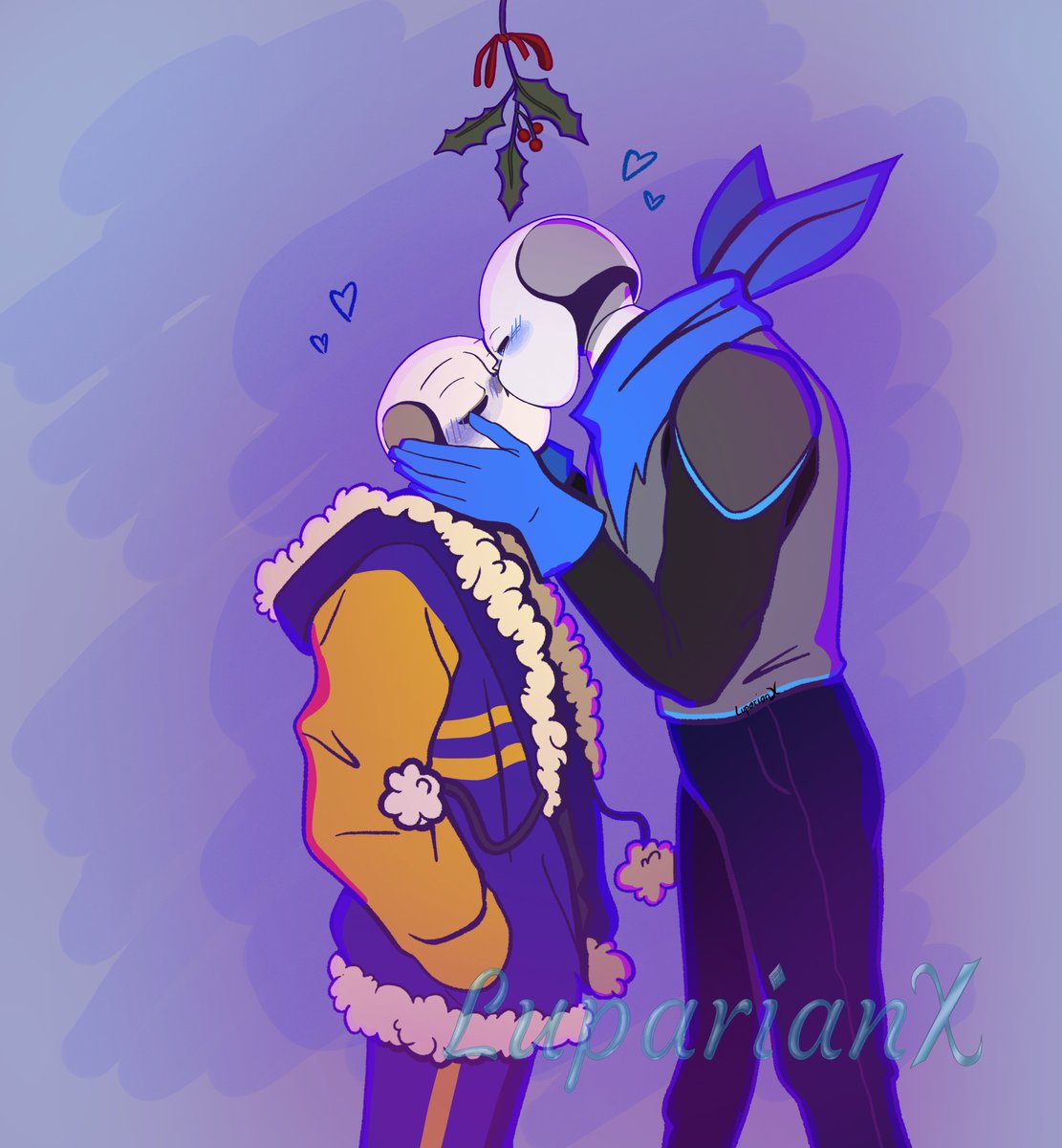 LuparianX's tweet photo. 🌟💙Kiss under the mistletoe💙🌟
🌟💙Doux baiser sous le gui💙🌟
#utmv #Outerblue https://t.co/kxh08ve23U