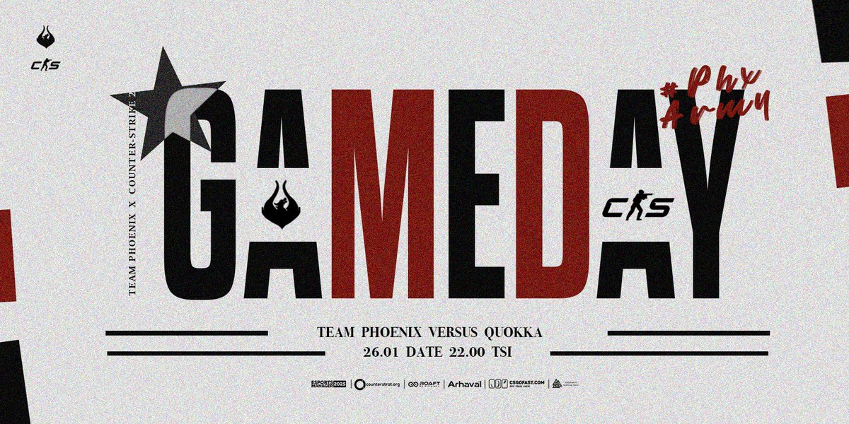 🔥 Yeni Bir Mücadele Başlıyor! 🔥

ESEA Sezon 52’de rakibimiz Quokka! Takım olarak tamamen odaklandık ve sahada en iyi performansımızı sergilemek için hazırız. 💪

🕤 22:00
🗺️ Bo1 
📺 twitch.tv/aytekingaming

Hedefimiz galibiyet, mücadeleye hazırız!

#PhoenixArmy #ESEASeason52