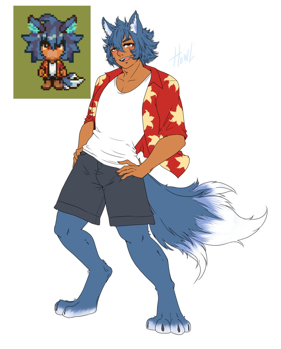 Yensitive's tweet photo. Feels bad not posting much here so have some Sun haven fanart. This is my amari farmer Howl. https://t.co/WidqeIO1uS