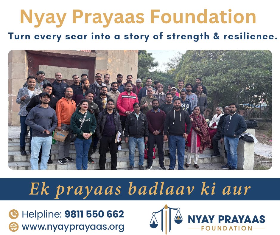 Don't fear gender-biased laws, stand tall and fight back.

Stay calm, stay strong—justice will prevail.
#MenToo #JusticeForAll #GenderNeutralLaws
#NyayPrayaas4Men
#RepublicDay2025