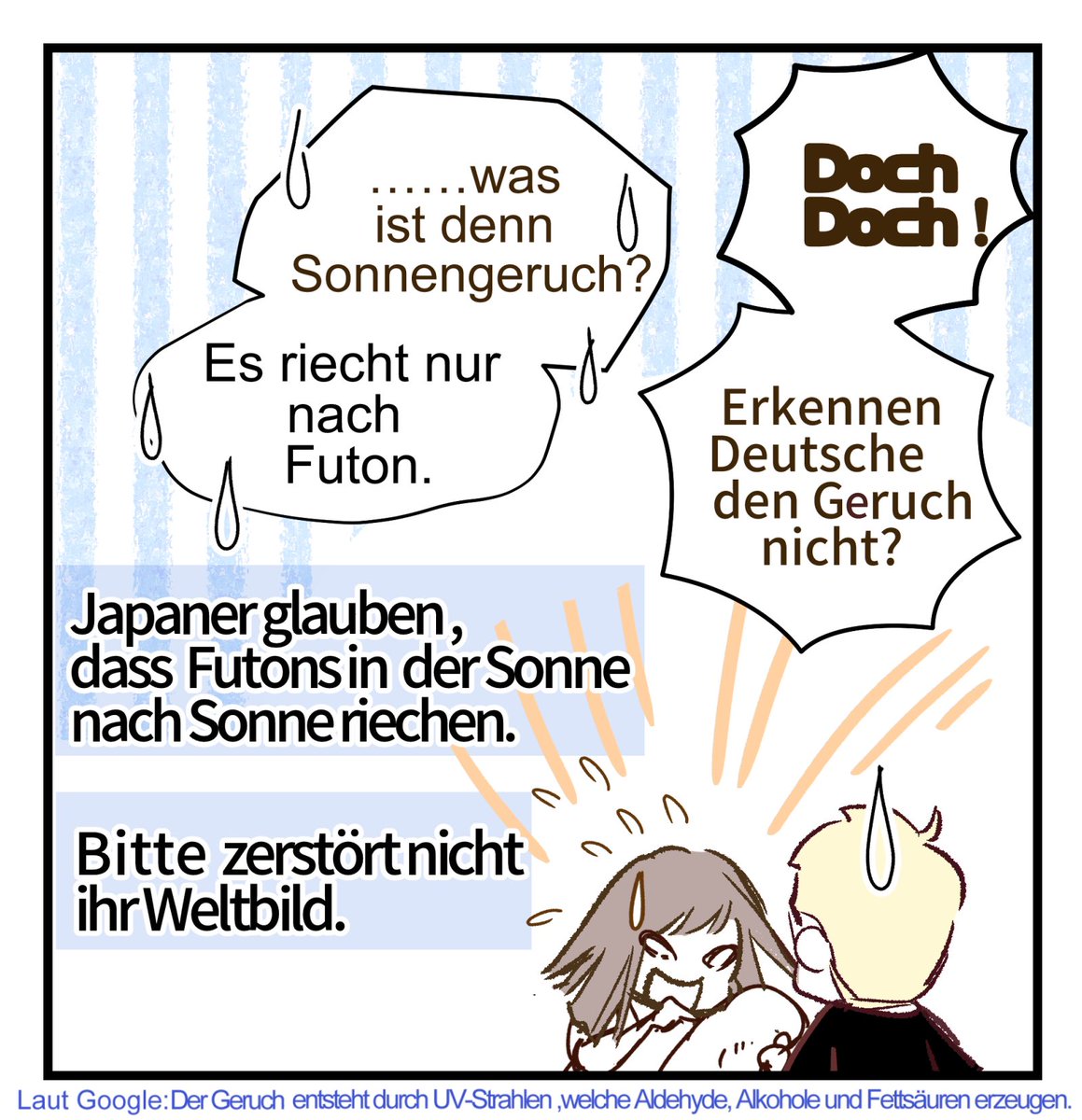 In japanischen Häusern gibt es oft einen Balkon, und da es auch viele Sonnentage gibt, hängen die Japaner ihre Futons häufig auf dem Balkon zum Trocknen auf.🥰🌞

#manga #lifeinjapan #lebeninjapan #japaner #japanerin #internationalmarriage #internationalebeziehung