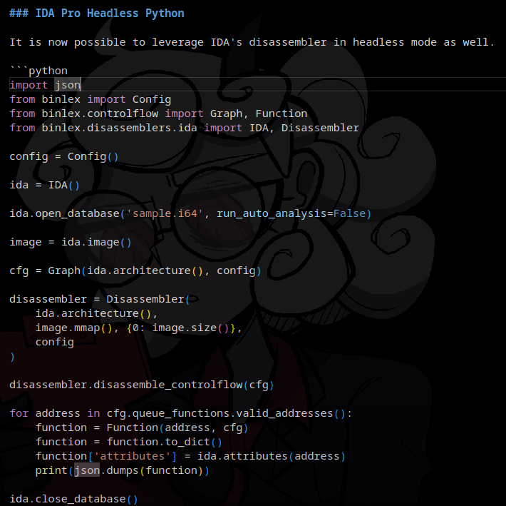 c3rb3ru5d3d53c's tweet photo. 🚀 Big news for reverse engineers! With IDA 9+, you can now run IDAPython in headless mode alongside #binlex for seamless similarity analysis &amp; YARA rule creation. Streamline your workflow! 💻🔍  
👉 Grab it here: https://t.co/8RGtxFiuBo https://t.co/vl9PcVCr82