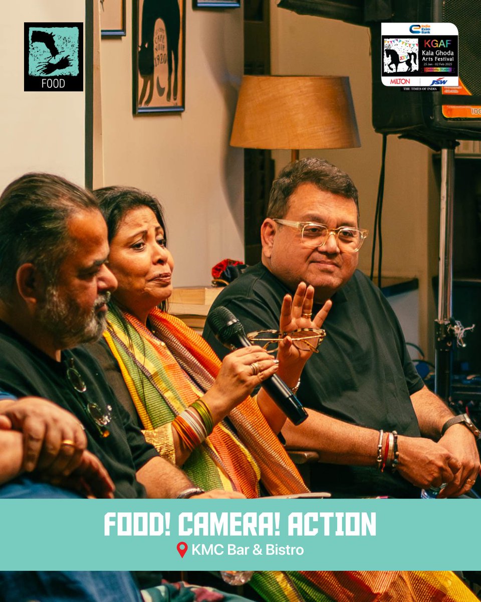 kgafest's tweet image. A heartfelt celebration of the legendary Om Puri on his 75th birthday! 

We enjoyed an intimate chat about food, films featuring Nandita Puri, Madhur Bhandarkar, Vicky Ratnani, Kurush Dalal, SharmaG, and more. 

#KalaGhodaArtsFestival #KGAFXXV #kgaf #kgaf25