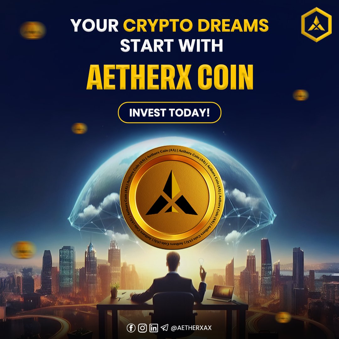 AetherxAX's tweet image. 🚀 This is your moment! AetherX Coin is live. Start your journey to wealth today. 💎 #CryptoOpportunity