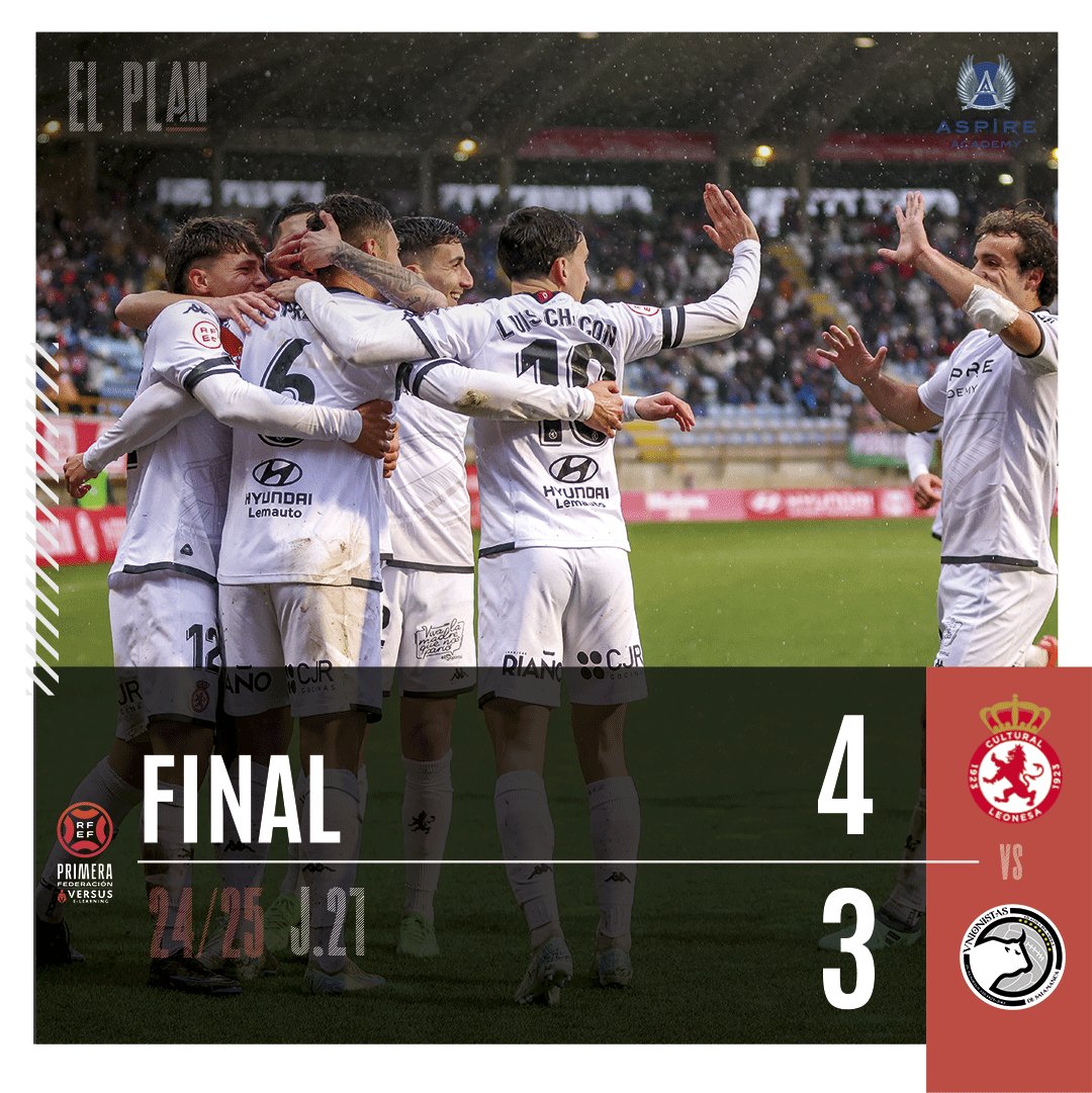 🔚 FINAL | 4-3 | #CulturalUnionistas 

¡SE ACABÓ EL PARTIDO! 

¡QUÉ TRES PUNTOS SUMAMOS!

¡VAMOS AFICIÓN!

#AúpaCultu