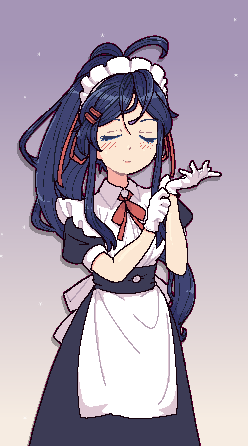 notfood's tweet photo. #MiSide Maid Mita https://t.co/hpJQWwJ3wX