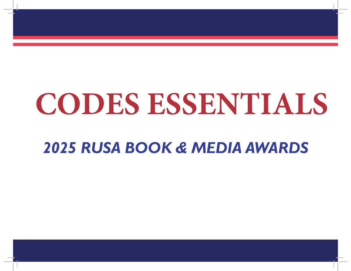 Find your next favorite meal in The Essential Cookbooks 2025: The CODES list. The highlighted titles are for both avid home chefs and those just learning the rewards of making a meal. Check out the winning titles at rusaupdate.org/2025/01/essent…
#LibLearnX25
