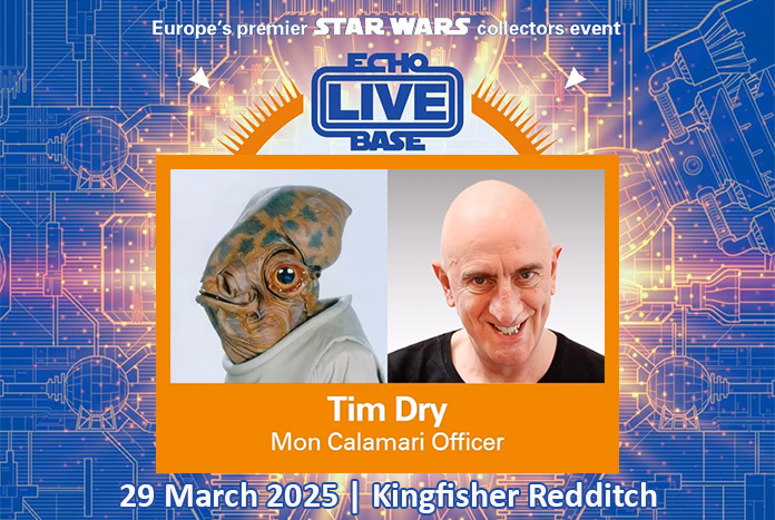 JediNewsNetwork's tweet photo. Echo Base Live Episode XVI: Tim Dry Attending - https://t.co/Gb4wyyRB5h #StarWars @RealEchoBaseUK @shopkingfisher @StarWars #DestroyTheDeathStar #TimDry #ReturnOfTheJedi #JQuille https://t.co/UHjHlV2Mkm