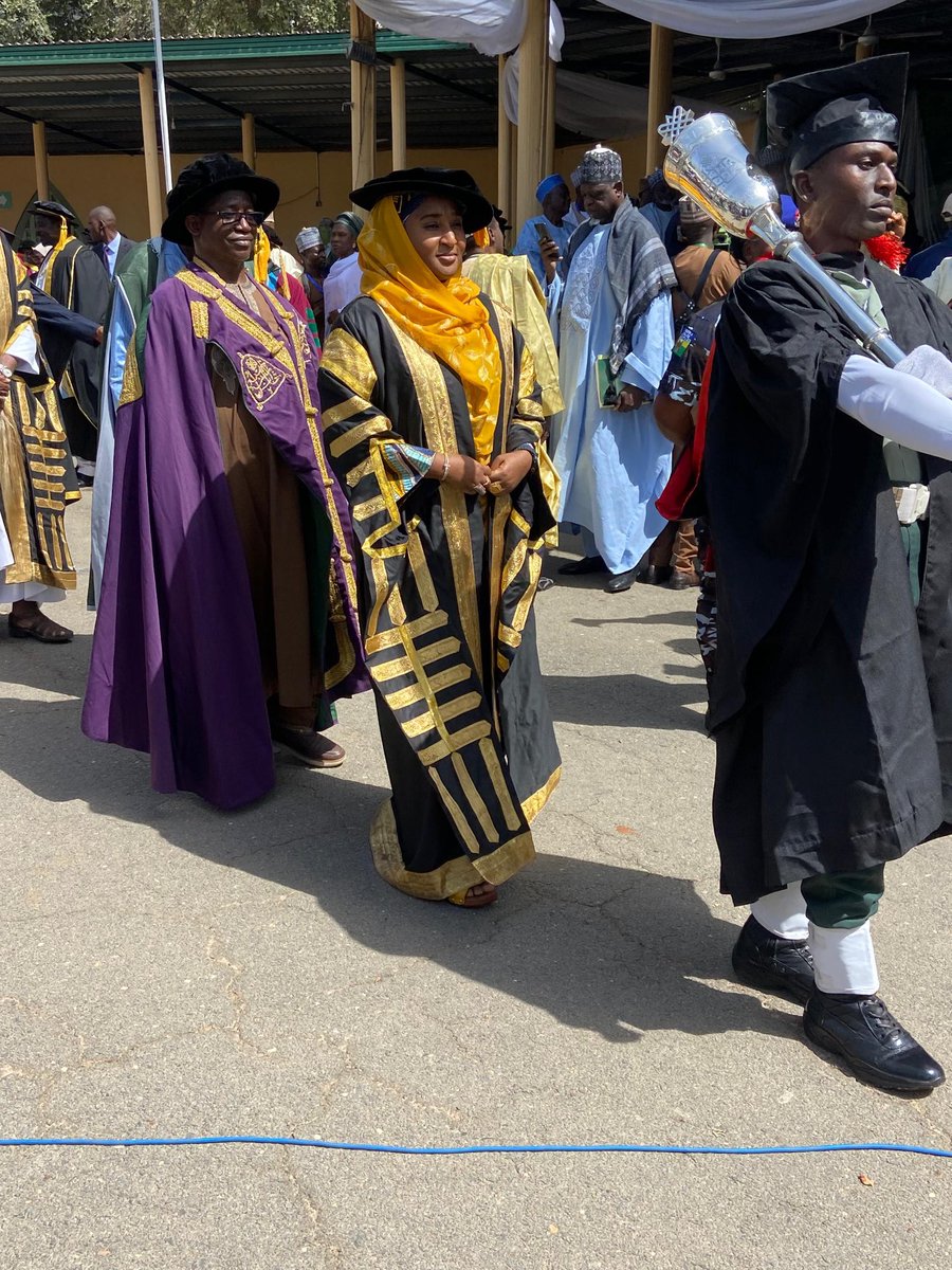 Suwaiba_Said's tweet photo. I had the honor of representing President Bola Ahmed Tinubu GCFR @officialABAT at the 44th Convocation Ceremony of Ahmadu Bello University, Zaria, where I congratulated the Pro-Chancellor, the Governing Council, University management, Senate members, staff, graduating students, parents, guardians, and well-wishers.

I emphasized the importance of not being hindered by outdated practices in universities, urging them to regularly review their strategies to meet the objectives of their founders. I was pleased to note that Ahmadu Bello University had been diligently implementing its 2022-2026 Strategic Plan and encouraged the University to continue engaging all stakeholders in its successful execution.

The Federal Government is aware of the challenges universities face in settling their electricity bills and is making conscious efforts to alleviate this situation, ensuring that universities can function optimally. I urged universities to explore internal solutions, such as utilizing research on alternative power sources, particularly through their Centres for Energy Research and Training. The practical application of this knowledge could help meet their electricity needs and contribute to societal development.

Food security is a top priority for this administration, with universities and research institutes playing a key role in advancing agriculture, particularly through climate-smart practices. The government through TETFUND has allocated Thirty Billion Naira (N30B) to support mechanized farming in Universities of Agriculture and universities with Faculty of Agriculture. 

Additionally, the administration is focused on reforming Technical and Vocational Education and Training (TVET) to foster entrepreneurship and empower young Nigerians to become economically self-reliant. This initiative aims to enhance skills development and strengthen the nation's workforce.

I congratulated the graduating students and encouraged them to apply their knowledge in contributing to national development. I reaffirmed the Federal Ministry of Education’s commitment to improving education in line with our Renewed Hope Agenda, as evidenced by the establishment of the NELFUND education loan scheme, which has expanded access to education across the country.