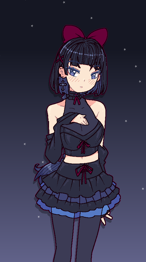 notfood's tweet photo. #MiSide Goth Mita https://t.co/VWMZpArYEs