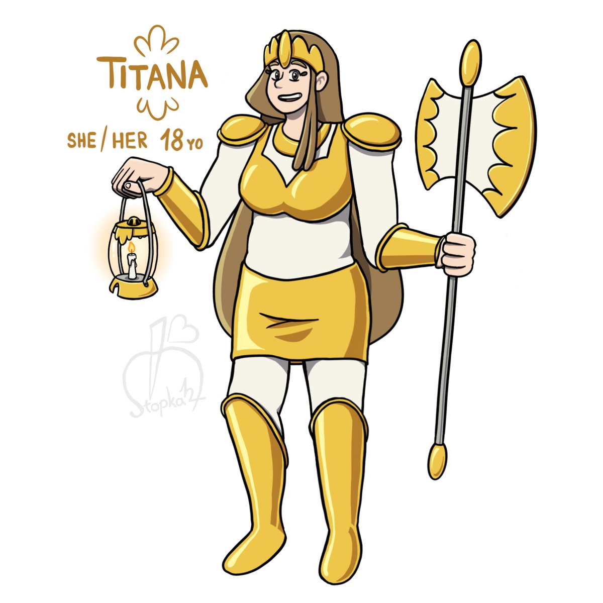 Stopka124's tweet photo. ⋖✯⋗ Titana 🪓
✧ She/her - 18 yo
✧ Nice / caring for others / usually mature / mom of the friendgroup
✧ Best friend with Ivyrus
#talesofivyrus #ivyrus #titana #talesofivyrustitana #characterdesign #ocs #oc #originalcharacter #comic #axe #artwork #characterart #lumberjack https://t.co/BxN5lTrZHJ