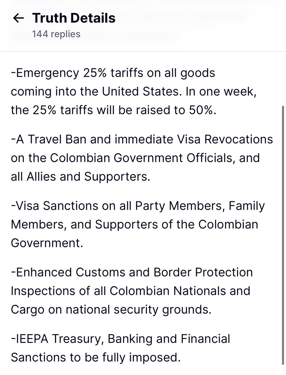 DCoronell's tweet photo. El presidente de Estados Unidos @realDonaldTrump anuncia medidas contra Colombia https://t.co/a2WeZ3j5nv