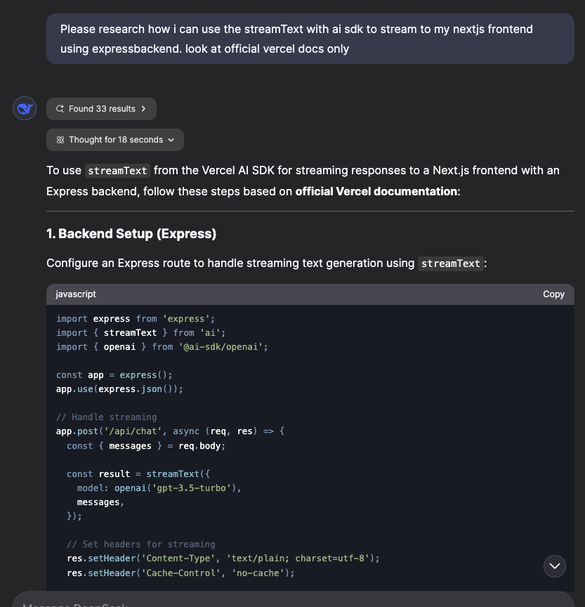 deepseek + websearch has basically replaced perplexity for me

probably the best coding + search product available rn and its free
