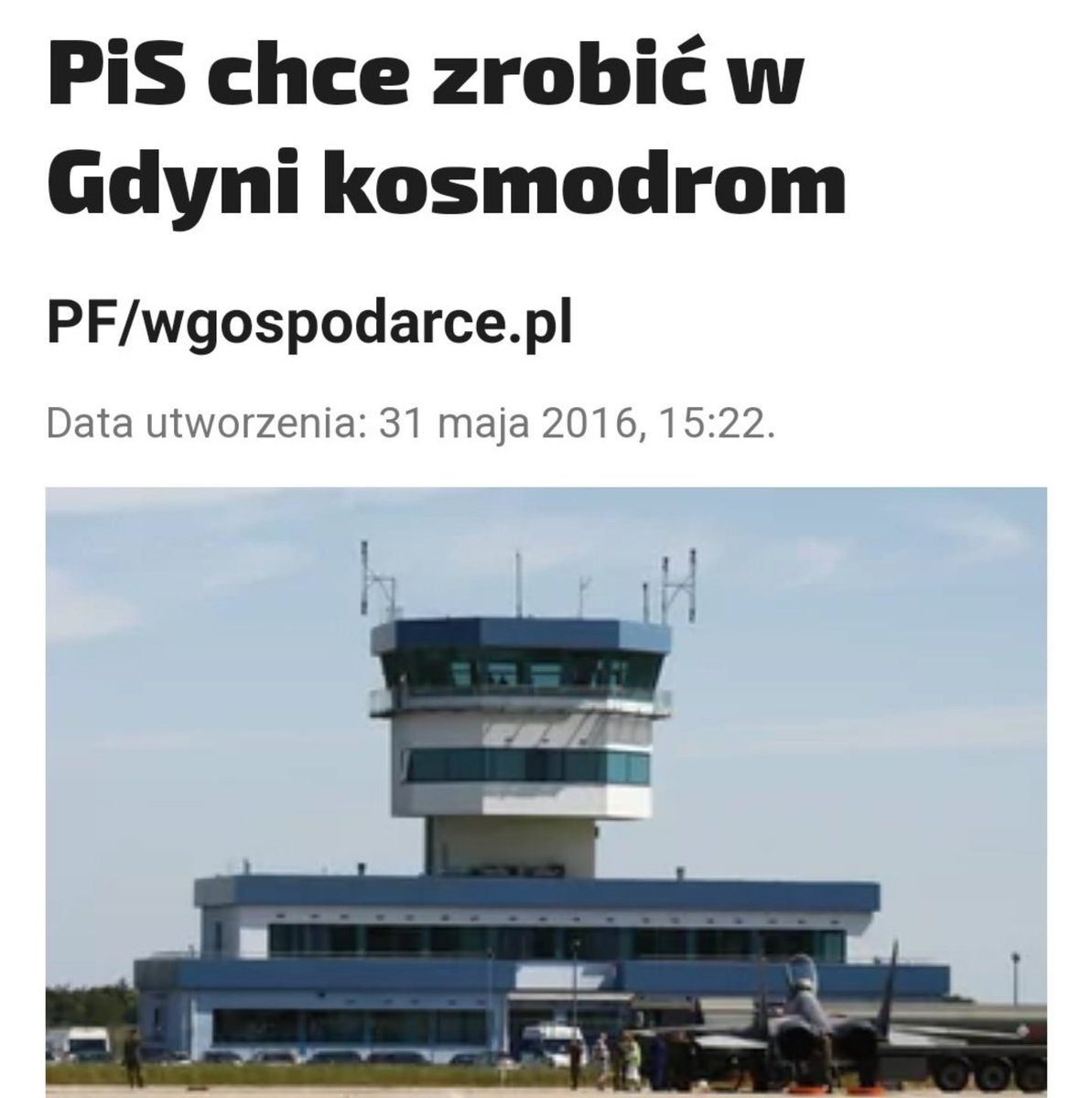 CzekalskiPawe's tweet image. #PiS chciał wybudować kosmodrom w Polsce zanim podbój #Marsa stał się modny