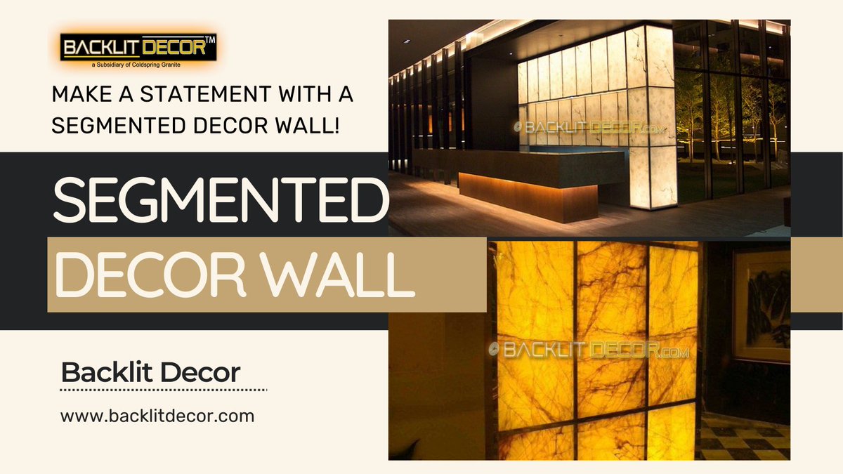 BacklitDecor's tweet image. Enhance your space with a segmented decor wall! This design technique divides enormous surfaces into dynamic, visually appealing parts, resulting in a modern, textured effect. Ideal for bringing depth and individuality to any environment.

#WallArt #DesignInspo #backlitdecor