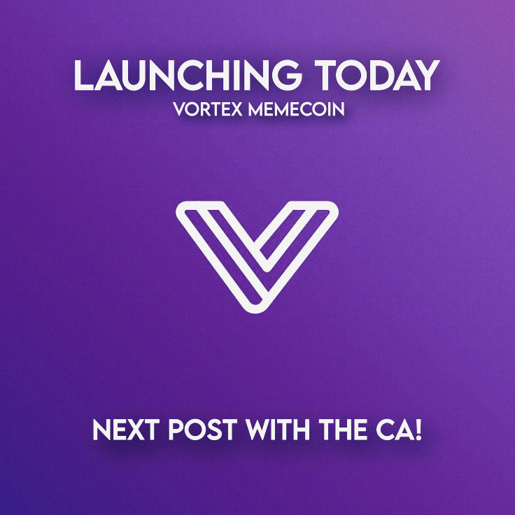 Vortex_Stack's tweet photo. Vortex AI is here!  

-Our first memecoin drops today. 
innovative and built for the future.  

-Contract address drops in the next post – stay tuned!
 
#VortexAI #Memecoin #Crypto https://t.co/pntPARbCQp