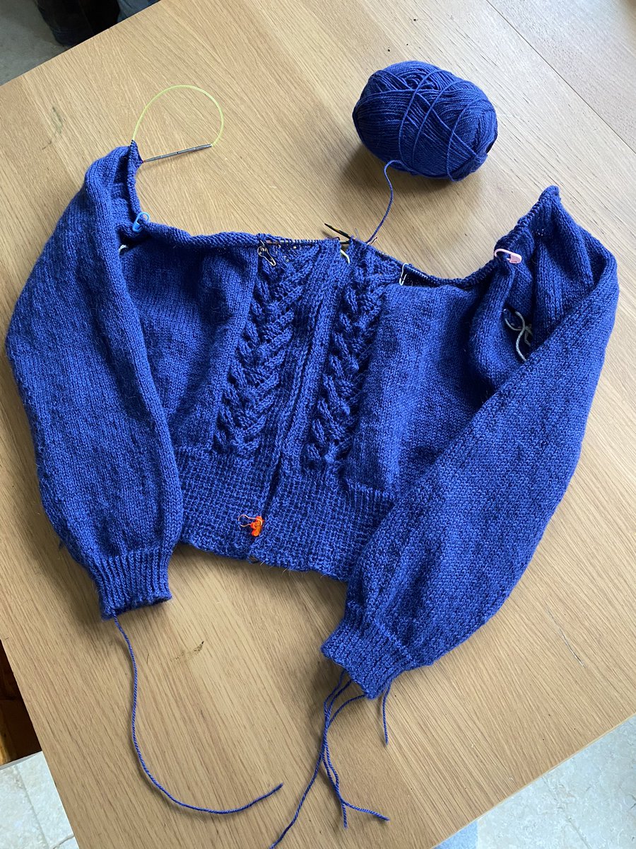 Cardigan progress update. I can see the vision!
