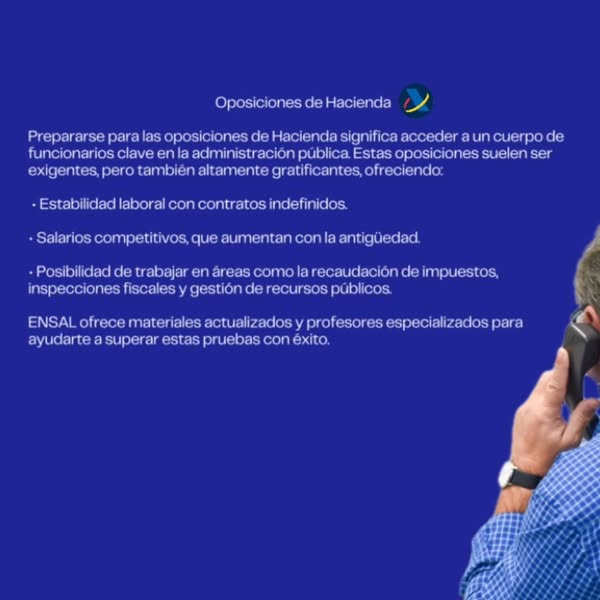 EnsalFormacion's tweet photo. 📝Prepárate con ENSAL #Salamanca las #oposiciones para trabajar en Hacienda, Seguridad Social o impulsa tu carrera con un Máster online en #InteligenciaArtificial.

➡️Información en info@ensal.es o en el teléfono 923 267944. https://t.co/SNUlqPRNoE