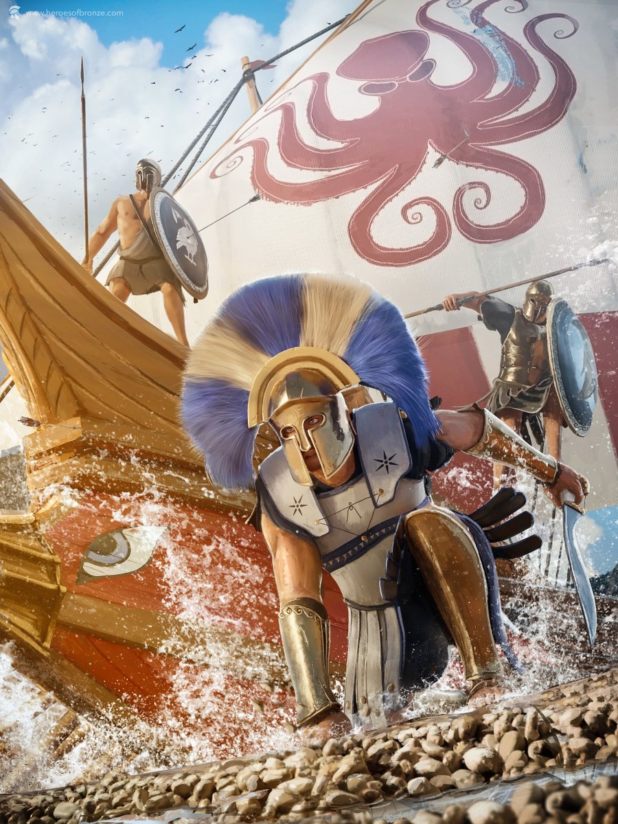 3000 years ago, the mysterious “Sea People” swept across the Mediterranean, toppling entire civilizations and causing a Dark Age with the Bronze Age Collapse.

Their identity remains one of history’s great enigmas but I may know what really happened; here's the story..🧵
