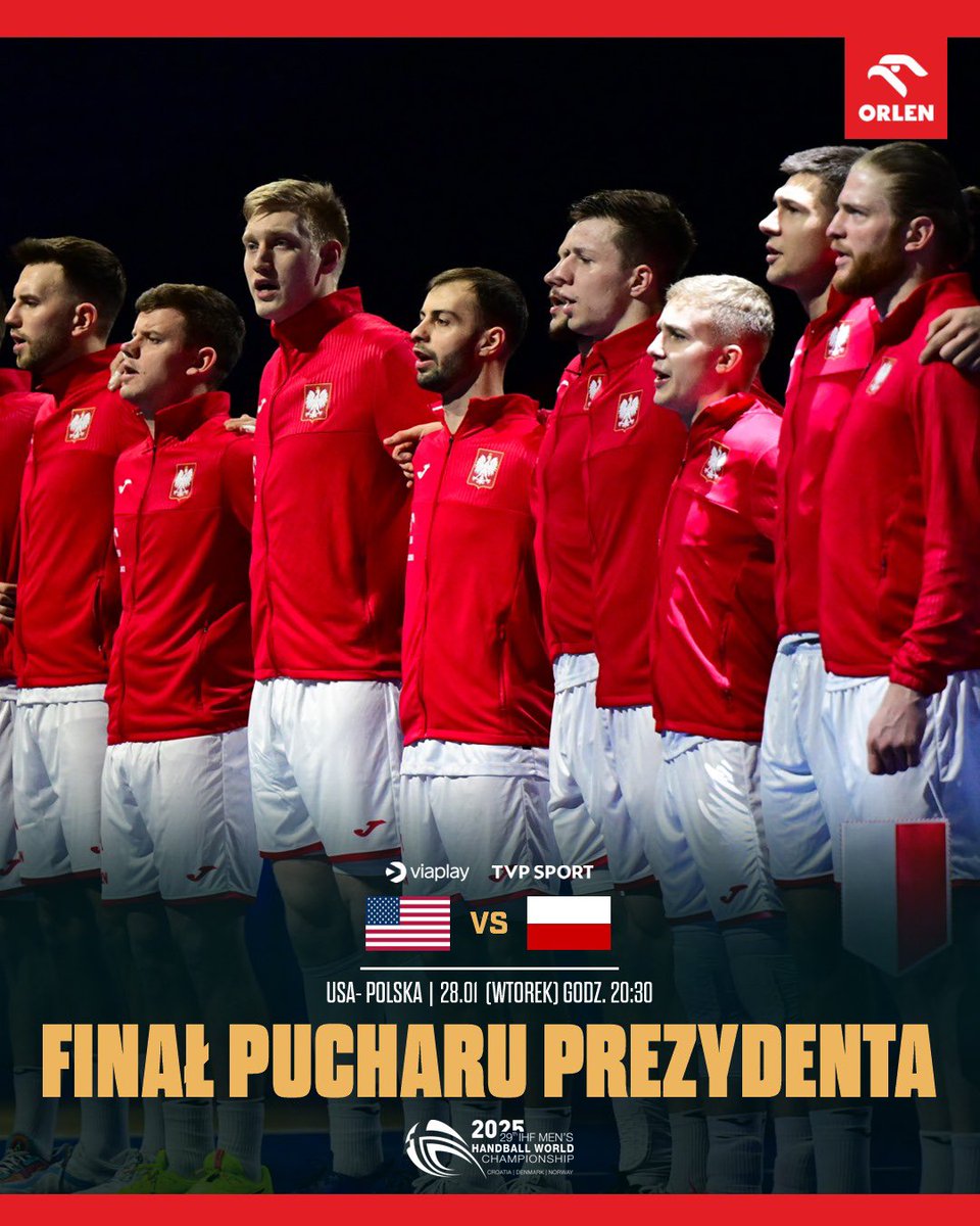 handballpolska's tweet photo. 🔜 W finałowym spotkaniu o Puchar Prezydenta IHF zmierzymy się z USA! https://t.co/TqkXpxJsUQ