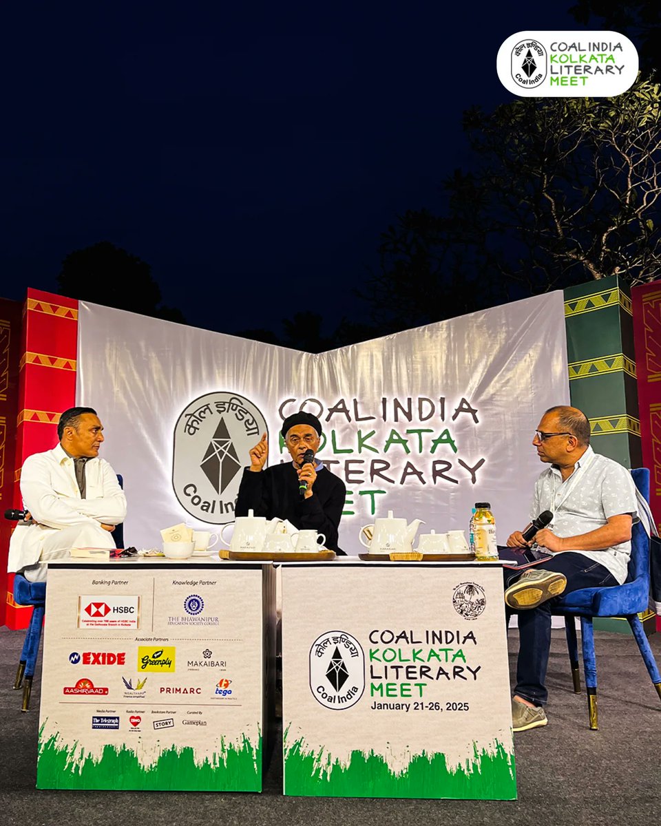itsgottobeLIT's tweet photo. A candid conversation about a book that defined a generation. Upamanyu Chatterjee and @RahulBose1, in a conversation with @arunava, share insights into the enduring charm of English, August.
#KolkataLitMeet #Kalam2025 #LitMeet #readiscover #event #kolkata #kolkataevents https://t.co/8QDgfOLzYL