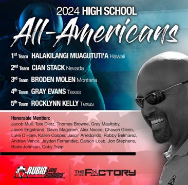JonStephens86's tweet image. Named Honorable Mention All American snapper!!! @TheChrisRubio @Bobby_Joe_14 @Katyfootball @CoachBrownUTSA @chrisroberson44 @CoachTyCarter