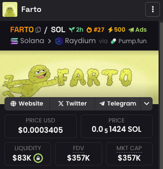 Solana will reek of his name...

$FARTO

x.com/Fartosol/statu…