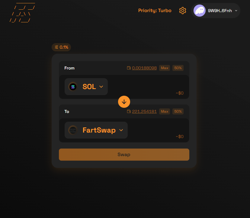 Fartguyonx's tweet photo. @lynk0x Degen Swap is also Live #shitoshi vision with @FartSwap_ https://t.co/4ZZ0iHB2Tz