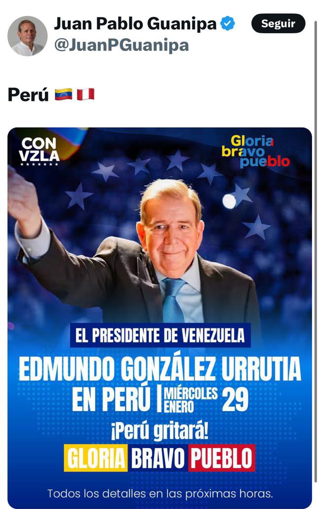ElZarrapatras's tweet photo. @FreddyGuevaraC @EFEnoticias Y en Perú quien eligió a Dina Boluarte? Porque Edmundo se va a reunir con ella? Se te olvida la Xenofia que ha fomentado esa señora en contra de los venezolanos. No sean tan inmorales criticando lo que practican. @MariaCorinaYA y  @EdmundoGU debería explicarle a los venezolano. https://t.co/og5fSAnUEm