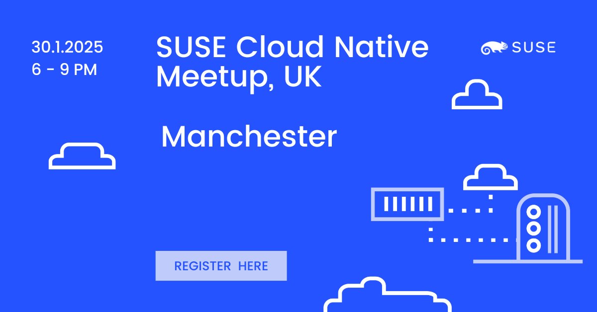 jaredadams1's tweet photo. 🚀 Only one week left until the first SUSE Cloud Native Meetup of 2025 on January 30 in #Manchester. 📣 Matthew Levitt will discuss @PA Media’s Platform Engineering journey with @SUSE, while Jain Joseph will cover #security in containerized workloads.
🔗 https://t.co/VOAJx6D3iN https://t.co/6HuUq0QClu