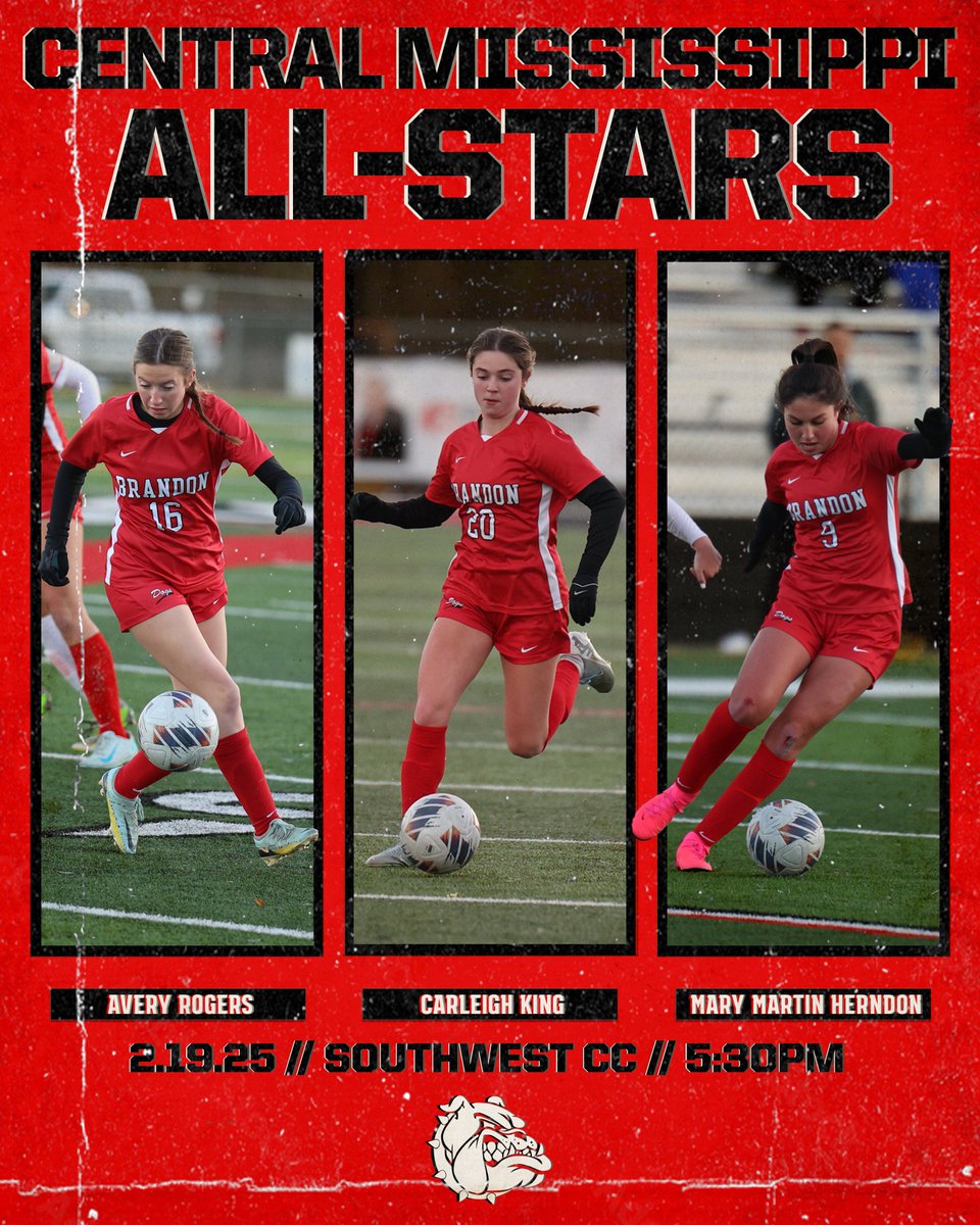 Avery, Carleigh and Mary Martin were selected to represent Brandon High School at the 7th annual Central Mississippi All-Star Game. The game will be held at Southwest MS Community College on Wednesday, February 19 at 5:30PM.