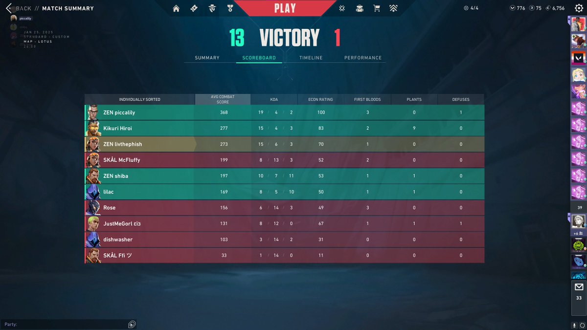 Fourth game Vs Skal esports ☆