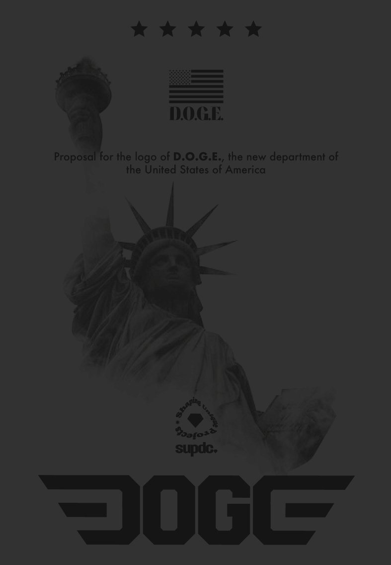 SupDc_'s tweet photo. DOGE Forever! 🇺🇲✨️

#DOGE #ElonMusk #DonaldTrump #TotalBlack #MakeAmericaGreatAgain #LogoProposal 

@elonmusk #DonaldTrump @JDVance @DOGE https://t.co/jfqr32hshV