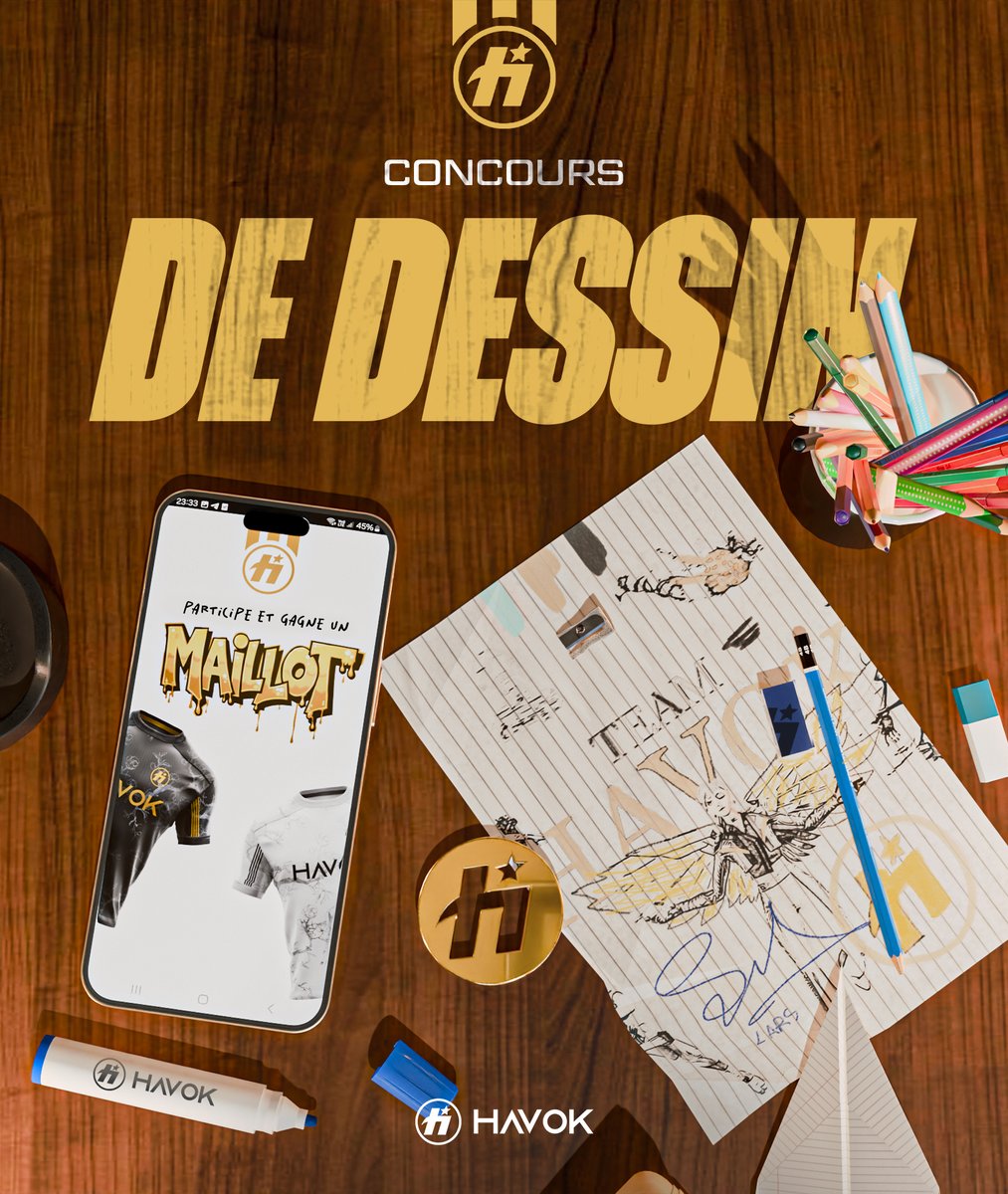HvKGGs's tweet image. Message à tous les artistes de la communauté 🖌️

On organise un Concours de DESSIN pour mettre votre talent à l'honneur 😇

Dessinez ce que vous voulez dans l'univers HavoK : portait du skin d'un joueur, du logo, de toute la team...  👌

Vous avez jusqu'au 2 février pour poster…