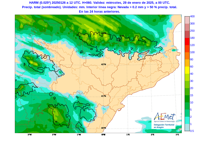 AEMET_Aragon's tweet photo. PCP 🌧️y variación de espesor #nieve #Pirineos #Huesca LUN 27 y MAR 28 con diferencias notables en zonas próximas a las de acumulación por la fuerte #ventisca especialmente en la madrugada del lunes
+info https://t.co/VQ3oB6yt99 https://t.co/yA1N3vM2hQ