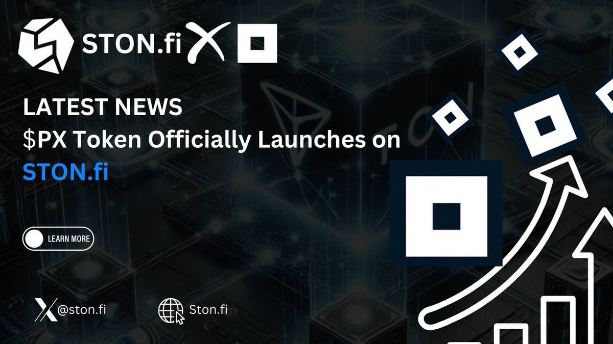 harshem's tweet photo. π Latest News: The $PX token has officially launched on https://t.co/KCa6f0Iwrj! π Get ready for new DeFi opportunities and exciting features. Don't miss out on this milestone! π₯ #DeFi #PXToken #STONfi #CryptoNews #BlockchainRevolution https://t.co/56VQGF8rfn